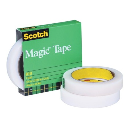 Scotch 3/4'' x 72 yds. Scotch 810 Magic Tape Permanent, 12PK BUY00023537